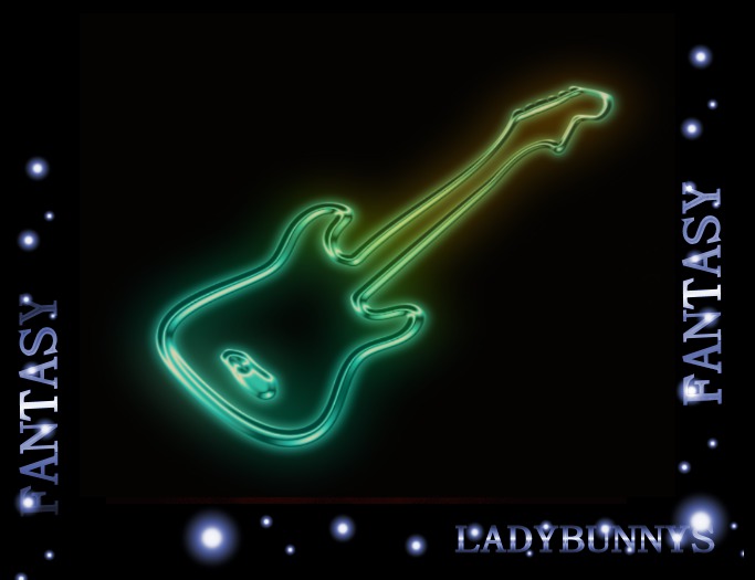 ~✿~Neon~✿~Electric Guitar Flashing Art{Animated Poster}