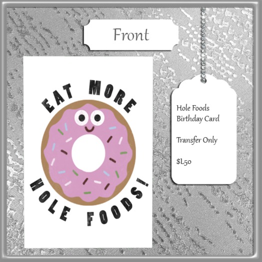 ~FS~ Hole Foods Birthday Card