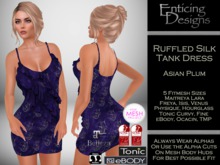 *ED Ruffled Tank Asian Silk Plum