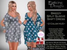 *ED HUD Split Sleeve Shift Dress