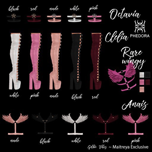 Phedora ~ Anais harness ~ Maitreya white