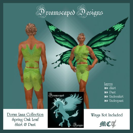 *D*D* Doran Lass - Spring Oak Leaf Top & Pant (M)