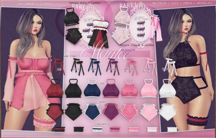 {le fil casse} Maylee Collection Leg Ruffle Maitreya Appleberry