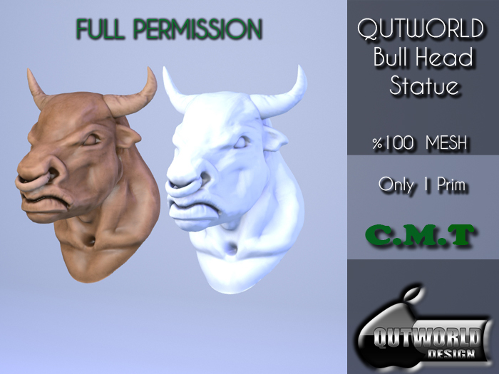 .::QUTWORLD Bull Head Statue::.FP Unpack (ADD)