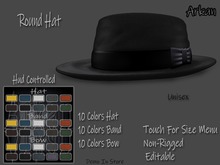 .::Arkan::. Round Hat Size Non-Rigged