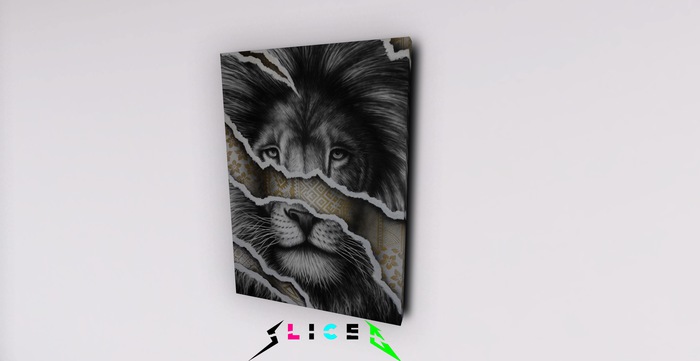 Sliced - Canvas LION