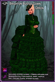~LP~ Brighton Bustle Gown Omega (Boxed) Green