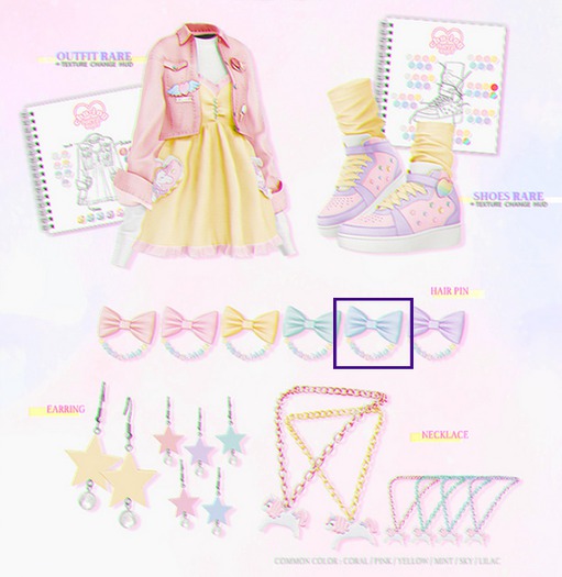 CHU-ING. Pastel Baby. Pin sky