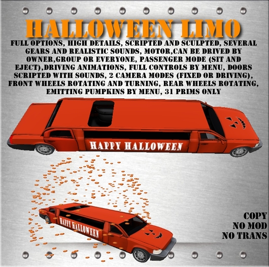 Halloween limousine (boxed)
