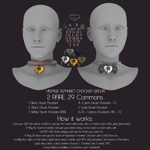 Pure Poison - Vintage Alphabet Chocker - LL [BOXED]