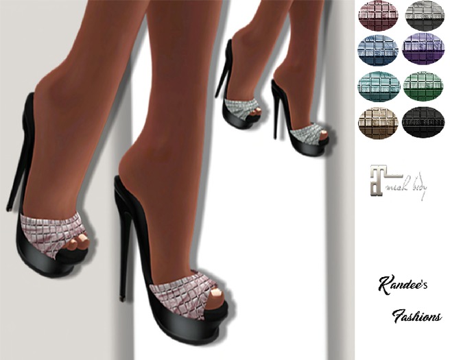 Mirrored Shoes Maitreya + HUD ( 8 Colours )