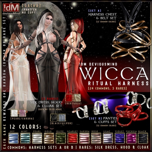 !dM deviousMind "Wicca" **FUCHSIA** (BOX #11A LARA)