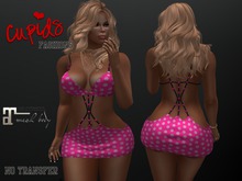 *CF* BEADED ROPE MINI MAITREYA HIPPY PINK