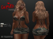 *CF* BEADED ROPE MINI MAITREYA GREEN CAMO