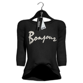 Emery Bonjour Sweater Black