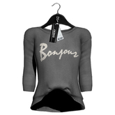 Emery Bonjour Sweater Gray