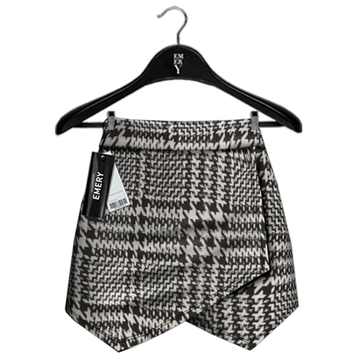 Emery Dog Tooth Wrap Short 2