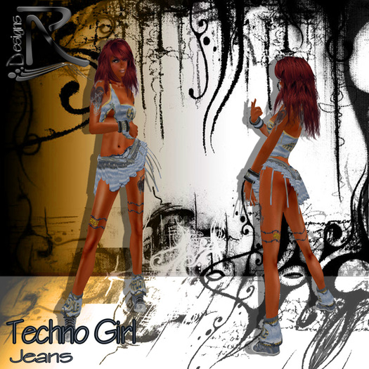Techno Girl jeans - Ronjas RDesignS Collection by Ronja Pera (Retail Box) 