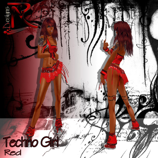 Techno Girl red - Ronjas RDesignS Collection by Ronja Pera (Retail Box) 