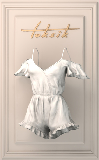 toksik - Adore Romper (White)