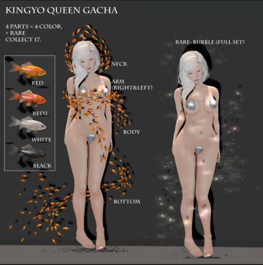 *N*Kingyo Queen bottom #black