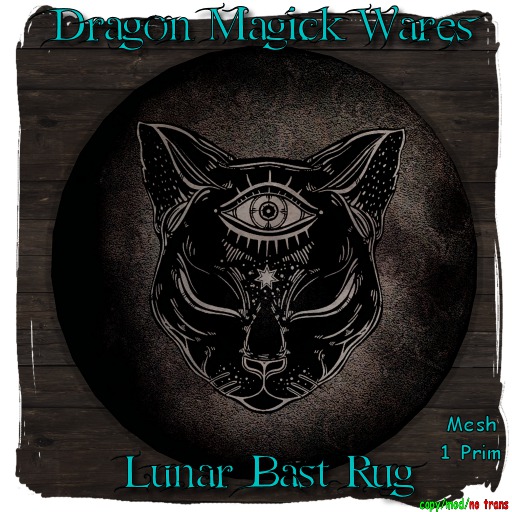 Dragon Magick Wares Lunar Bast Rug Box