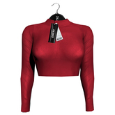 Emery Filomena Mesh Top Red