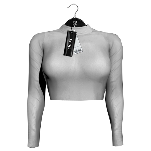 Emery Filomena Mesh Top White