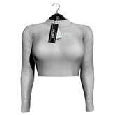 Emery Filomena Mesh Top White