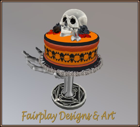 ~FDA~ Skull Halloween Cake~