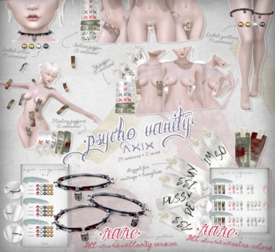 ::Axix:: PsychoVanity Garther [Gold]