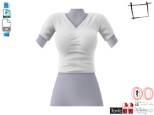 Dae Obj FBX Simple Classic V-Neck Tshirt Maitreya, Slink, Belleza, Ocacin Voluptuous, Tonic