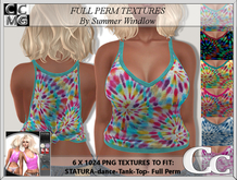STATURA DANCE TOP TEXTURES -TIE DYE X 6 - FULL PERM