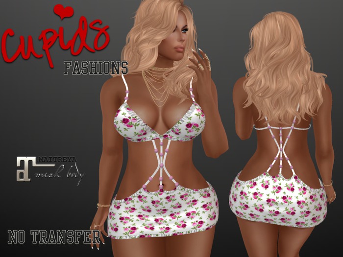 *CF* BEADED ROPE MINI MAITREYA Tiny Roses