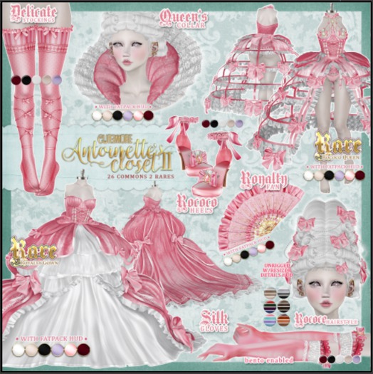 CUREMORE / Antoinette's II / Rococo Hairstyle / Vibrants