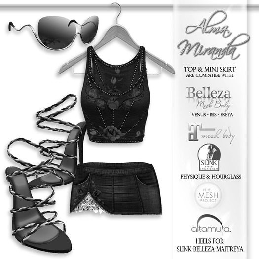 DEMO .: AlmaMiranda :. Black Denim With Roses