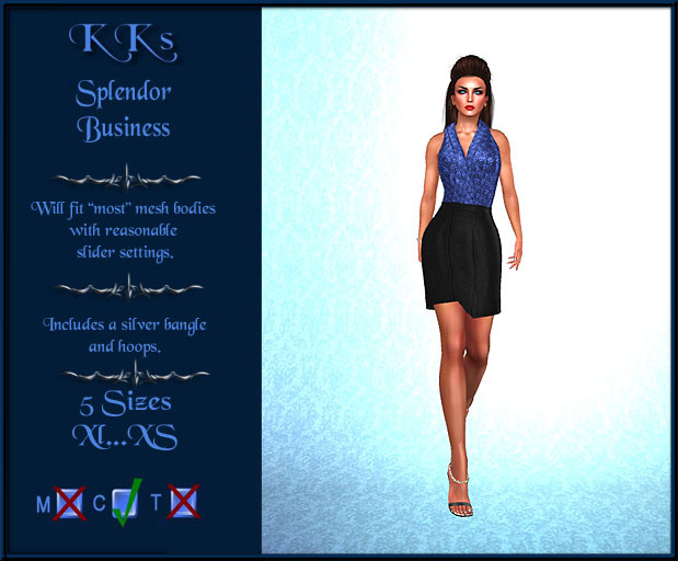 KKs Splender Dress Blue