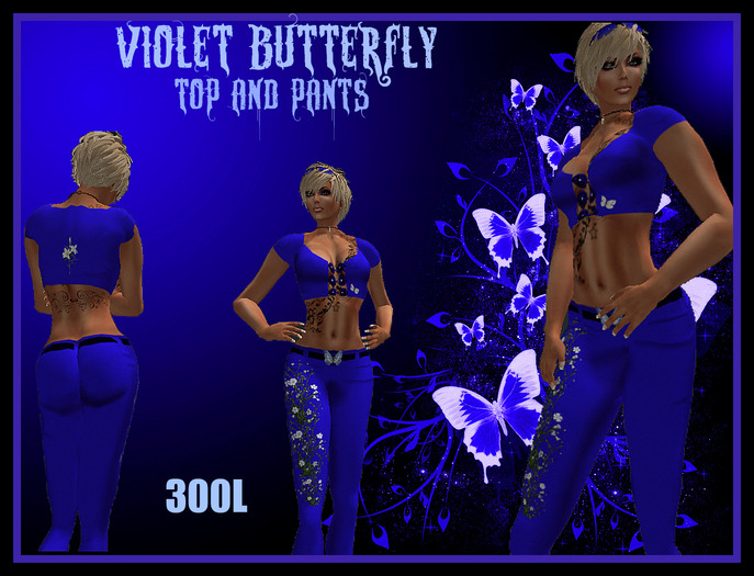 VIOLET BUTTERFLY OUTFIT