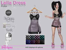 Laila Dress With Hud Polka