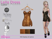 Laila Dress With Hud Leather