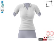 Dae Obj FBX Simple Classic Polo Neck Tshirt Maitreya, Slink, Belleza, Ocacin Voluptuous, Tonic