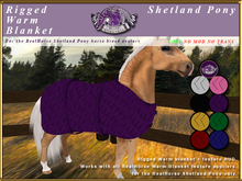 *E* RealHorse Rigged Warm Blanket Set [BOXED]  RH Shetland