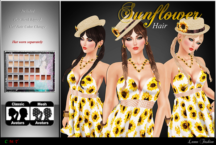 -Lamu Fashion-Hair Mesh *Sunflower* DEMO