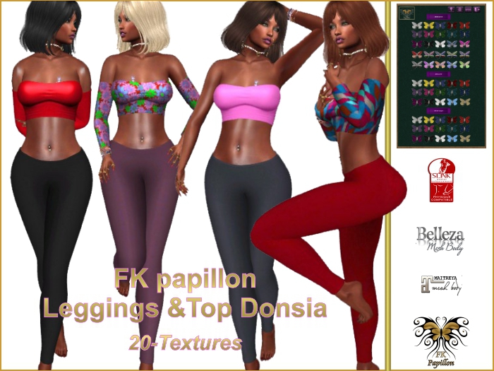 FK papillon-Leggings &Top Donsia