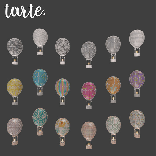 tarte. hot air balloon tealight - FULL SET A