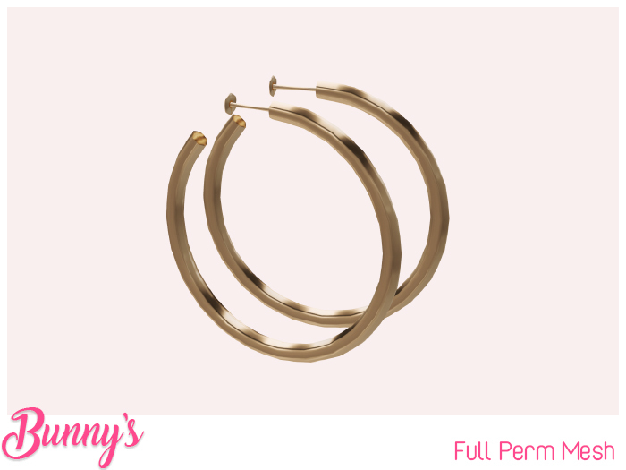 Bunny's Hoop Earrings (Full Perm Mesh)