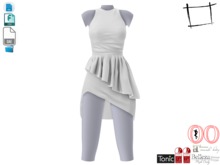 Dae Obj FBX Asymetric Peplum Dress Maitreya, Slink, Belleza