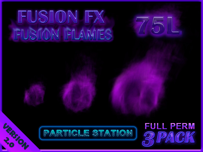Particle FX Effect 3 Pack - Fusion Flames by Drake [FULL PERM] megapack,fatpack,mega,fat,builders,bundle