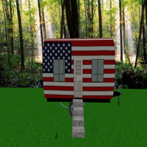 AMERICAN FLAG TRAILER