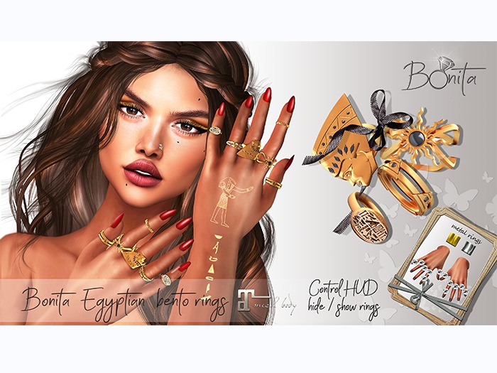 *Bonita* egyptian bento rings (MAITREYA Hands)